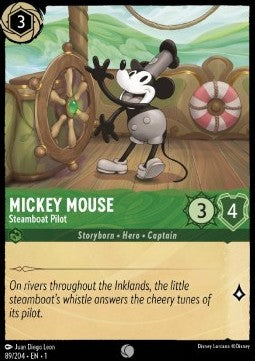 Mickey Mouse - Steamboat Pilot⁣ - The First Chapter⁣ (Common)⁣ [89]