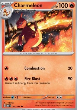 Charmeleon⁣ - 151⁣ (Uncommon)⁣ [005]