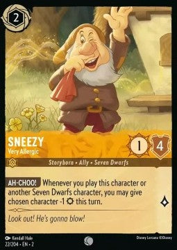 Sneezy - Very Allergic⁣ - Rise of the Floodborn⁣ (Common)⁣ [22]