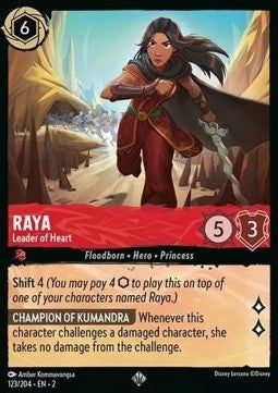 Raya - Leader of Heart⁣ - Rise of the Floodborn⁣ (Super Rare)⁣ [123]