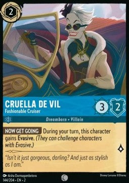 Cruella De Vil - Fashionable Cruiser⁣ - Rise of the Floodborn⁣ (Common)⁣ [144]