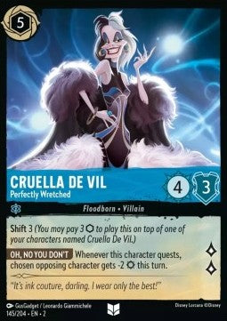 Cruella De Vil - Perfectly Wretched⁣ - Rise of the Floodborn⁣ (Uncommon)⁣ [145]