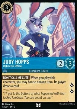 Judy Hopps - Optimistic Officer⁣ - Rise of the Floodborn⁣ (Uncommon)⁣ [152]