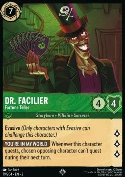 Dr. Facilier - Fortune Teller⁣ - Rise of the Floodborn⁣ (Super Rare)⁣ [79]