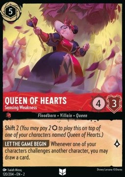 Queen of Hearts - Sensing Weakness⁣ - Rise of the Floodborn⁣ (Uncommon)⁣ [120]