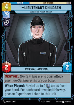 Lieutenant Childsen, Death Star Prison Warden⁣ - Spark of Rebellion⁣ (Uncommon)⁣ [035]