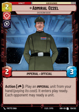 Admiral Ozzel, Overconfident⁣ - Spark of Rebellion⁣ (Uncommon)⁣ [129]