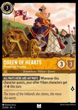 Queen of Hearts - Wonderland Empress⁣ - Into the Inklands⁣ (Uncommon)⁣ [20]