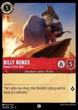 Billy Bones - Keeper of the Map⁣ - Into the Inklands⁣ (Common)⁣ [104]