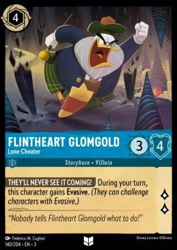 Flintheart Glomgold - Lone Cheater⁣ - Into the Inklands⁣ (Uncommon)⁣ [140]