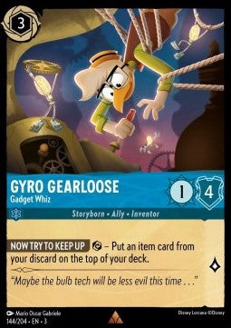 Gyro Gearloose - Gadget Whiz⁣ - Into the Inklands⁣ (Rare)⁣ [144]