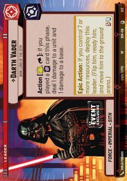 Darth Vader, Dark Lord of the Sith⁣ - Spark of Rebellion: Extras⁣ (Starter Deck Exclusive)⁣ [E02]