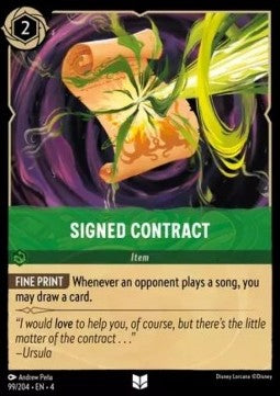 Signed Contract⁣ - Ursula's Return⁣ (Uncommon)⁣ [99]