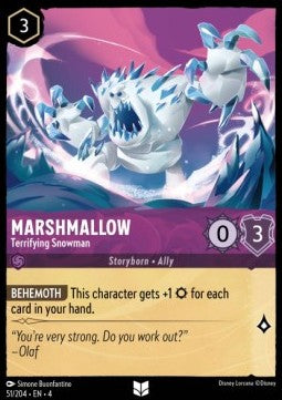 Marshmallow - Terrifying Snowman⁣ - Ursula's Return⁣ (Uncommon)⁣ [51]