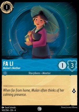 Fa Li - Mulan's Mother⁣ - Ursula's Return⁣ (Common)⁣ [143]