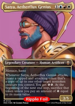 Satya, Aetherflux Genius (V.4)⁣ - Commander: Modern Horizons 3: Extras⁣ (Mythic)⁣ [142]