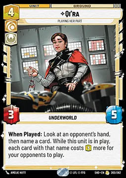 Qi’ra, Playing Her Part⁣ - Shadows of the Galaxy⁣ (Rare)⁣ [202]