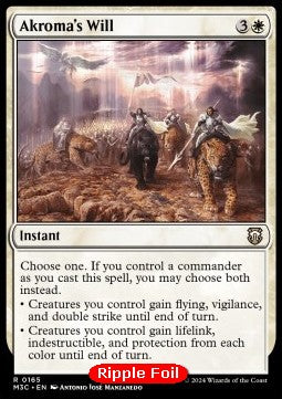 Akroma's Will⁣ - Commander: Modern Horizons 3: Extras⁣ (Rare)⁣ [165]