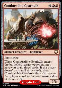 Combustible Gearhulk⁣ - Commander: Modern Horizons 3: Extras⁣ (Mythic)⁣ [210]