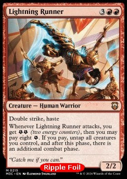 Lightning Runner⁣ - Commander: Modern Horizons 3: Extras⁣ (Mythic)⁣ [215]