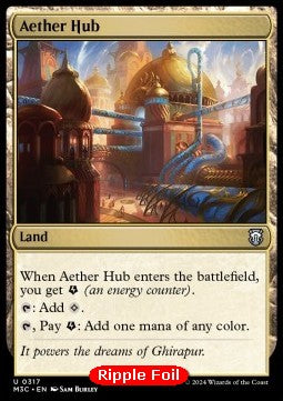 Aether Hub⁣ - Commander: Modern Horizons 3: Extras⁣ (Uncommon)⁣ [317]