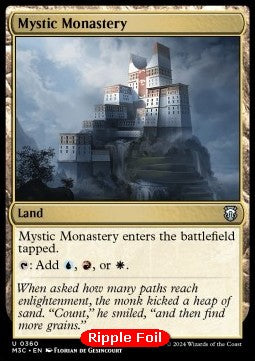 Mystic Monastery⁣ - Commander: Modern Horizons 3: Extras⁣ (Uncommon)⁣ [360]