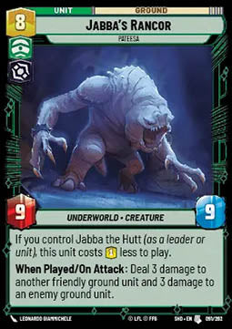 Jabba’s Rancor, Pateesa⁣ - Shadows of the Galaxy⁣ (Uncommon)⁣ [091]