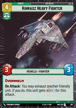 Kihraxz Heavy Fighter⁣ - Shadows of the Galaxy: Extras⁣ (Uncommon)⁣ [387]