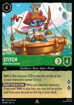 Stitch - Alien Buccaneer⁣ - Azurite Sea⁣ (Rare)⁣ [72]