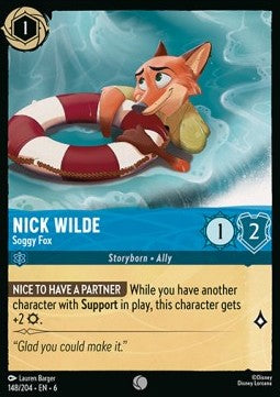 Nick Wilde - Soggy Fox⁣ - Azurite Sea⁣ (Common)⁣ [148]