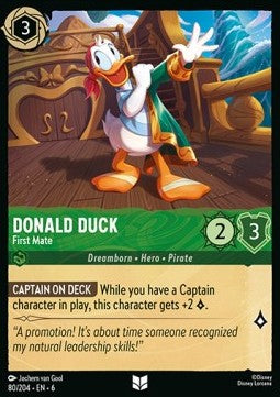 Donald Duck - First Mate⁣ - Azurite Sea⁣ (Uncommon)⁣ [80]