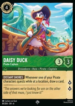 Daisy Duck - Pirate Captain (V.1)⁣ - Azurite Sea⁣ (Super Rare)⁣ [81]