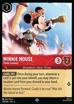 Minnie Mouse - Pirate Lookout⁣ - Azurite Sea⁣ (Super Rare)⁣ [120]