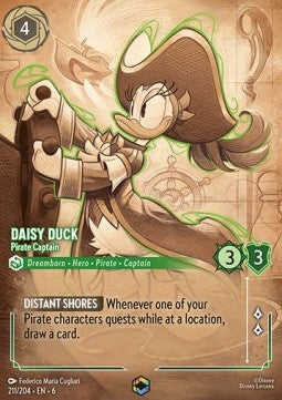 Daisy Duck - Pirate Captain (V.2)⁣ - Azurite Sea⁣ (Enchanted)⁣ [211]